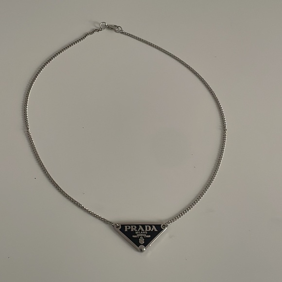 Prada Repurposed Necklace 16 inch chain - Picture 2 of 4